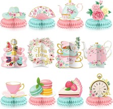 12 Pcs Floral Tea Time Themed Party Decorations Spring Vintage Teapot Ho... - £17.56 GBP