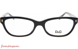 Dolce &amp; Gabbana Women&#39;s Eyeglasses D&amp;G DD1205 501 Black Rectangle Frame ... - $92.15