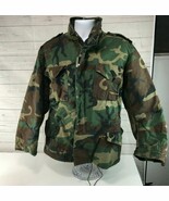 Cabela&#39;s Military Parka Camo Liner Cold Weather Jacket Coat Camouflage M... - $135.38 CAD