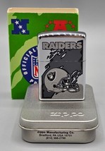 Vintage 1997 Nfl Las Vegas Raiders Chrome Zippo Lighter #467 - New In Package - $46.74