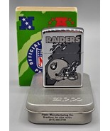 VINTAGE 1997 NFL Las Vegas RAIDERS Chrome Zippo Lighter #467 - NEW in PA... - £36.75 GBP