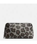 Coach Cosmetic Case Ocelot Print Halfcalf F64242 Silver/grey Multi - $128.69