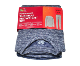 Fruit of the Loom Performance Thermal Midweight Set Kids Boys XS (4-5) Blue Cove - £8.22 GBP