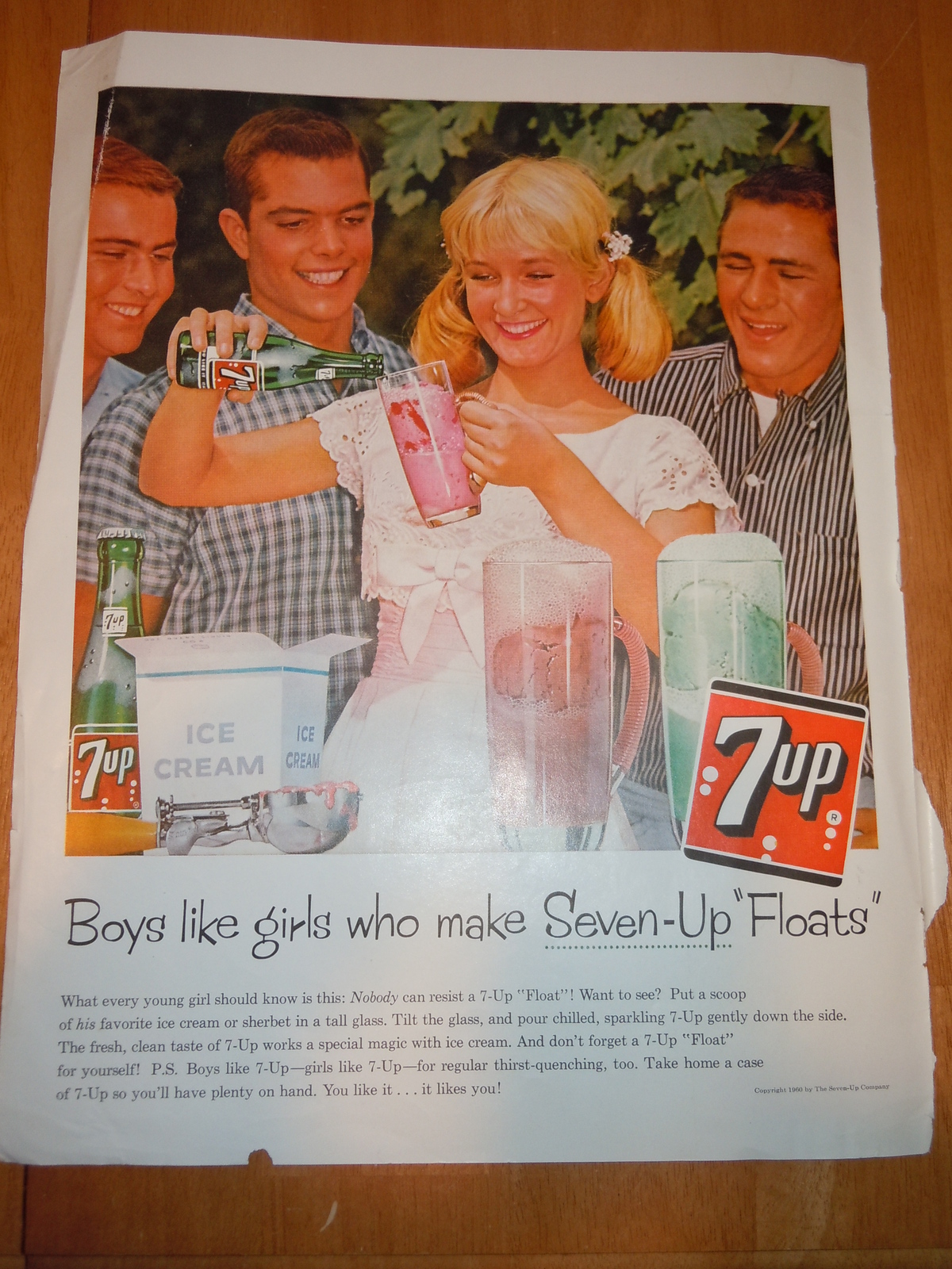Vintage 7-UP  Magazine Advertisement June 1960 - $4.99