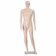 6Ft Male Mannequin Full Size Realistic Display Man Clothes Form Plastic ... - $135.99