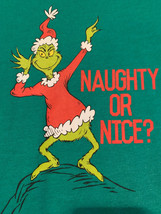 NWT - DR. SEUSS THE GRINCH Naughty or Nice? Green Long Sleeve Tee - Size... - $8.99