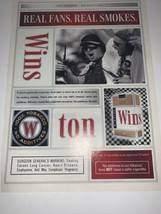 1990’s REAL FANS REAL SMOKES WINSTON CIGARETTES  Magazine  Vintage Print Ad - $4.94