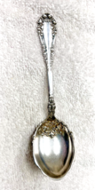 Silverplate Rogers Berkshire c1897 Ornate Fluted Edge Sugar Spoon 6" No ... - $12.38