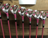 DEMO Petite Senior Ladies Pink Majek Golf Clubs Hybrid Set #4-SW 183-DV2N - $318.47