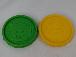 Fisher Price Replacement Coin 2.5 Inch Green Yellow - $7.95