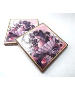 Formal Dinner Party Invitations Wedding Cards 16 Ornate Gold Flowers Fruit Bowl - $15.84