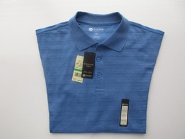 Haggar 335721 Signature Polo Ultra Soft Short Sleeve Men Polo Shirt Blues L $46 - £15.84 GBP
