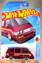 2023 Hot Wheels #95 HW J-Imports 6/10 1986 TOYOTA VAN Maroon  w/Chrome AD Sp - £5.89 GBP