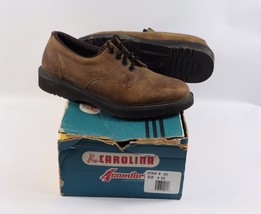 NOS Vtg 90s Carolina Mens 9 EE Leather Lace Oxford Work Shoes Boots Brow... - £54.47 GBP