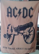 AC/DC For Those About to Rock FLAG CLOTH POSTER BANNER CD Angus Young - £15.96 GBP