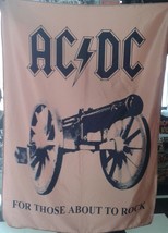 AC/DC For Those About to Rock FLAG CLOTH POSTER BANNER CD Angus Young - £15.98 GBP