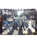 THE BEATLES Abbey Road FLAG CLOTH POSTER BANNER CD LP - £15.84 GBP
