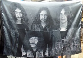 Black Sabbath Early Band Paranoid Ozzy Flag Cloth Poster Banner Cd Lp - £15.72 GBP