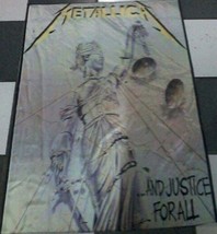 Metallica And Justice For All Flag Cloth Poster Banner Cd Thrash - £15.72 GBP