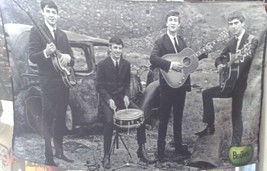 THE BEATLES Early Band FLAG CLOTH POSTER BANNER Lennon Ringo CD LP - $20.00