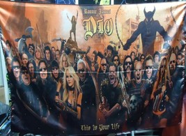 RONNIE JAMES DIO Tribute This is Your Life FLAG CLOTH POSTER Hard Rock CD - $20.00