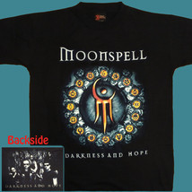 T-SHIRT MOONSPELL Darkness and Hope GOTHIC METAL CD SIZE S - $13.10