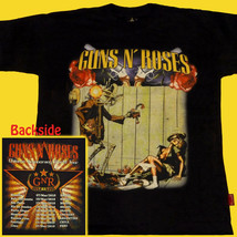 T-SHIRT GUNS N&#39; ROSES Chinese Democracy World Tour 2010 HEAVY METAL CD S... - $26.77