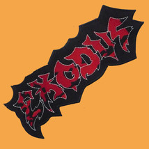 EXODUS Bonded by Blood Logo EMBROIDERED SHAPED PATCH CD THRASH METAL - £11.71 GBP