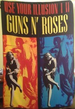 GUNS N&#39; ROSES Use Your Illusion 1 &amp; 2 FLAG BANNER CLOTH POSTER WALL TAPE... - $20.00