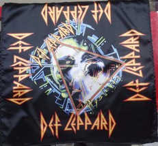 DEF LEPPARD Hysteria BANDANA HEAD WRAP HANDKERCHIEF CD HEAVY METAL - £11.79 GBP