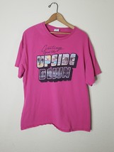 Stranger Things Greetings From the Upside Down T-Shirt Pink Unisex - Large - $242.37 MXN