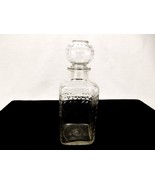 Owens-Illinois Square Glass Decanter, Faceted Pyramid Squares, Vintage 1933 - $26.73 CAD