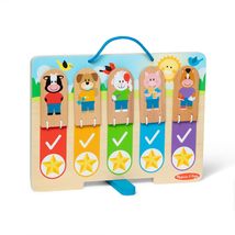 Melissa & Doug Wooden My Daily Day and Night Routines Chart for Boys and Girls 3 - $19.79