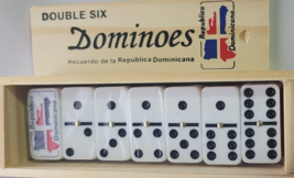 Double Six Republica Dominicana Dominoes Game in Set of 28 Wooden 2&quot;X3/4... - £17.60 GBP