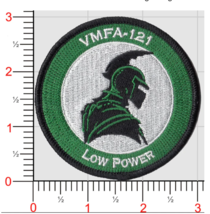 VMFA-121 GREEN KNIGHT FLIGHTLINE QUAL LOW POWER HOOK &amp; LOOP EMBROIDERED ... - £31.89 GBP