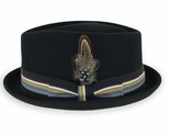 Belfry Crushable Porkpie Fedora Hat Men&#39;s Vintage Style 100% Pure Wool i... - $49.99