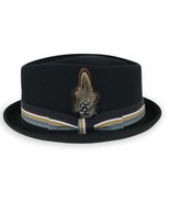 Belfry Crushable Porkpie Fedora Hat Men&#39;s Vintage Style 100% Pure Wool i... - £39.81 GBP