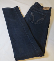 Hollister Social Stretch 5S W 27 L 31 Juniors women navy blue Denim jeans EUC - £16.19 GBP