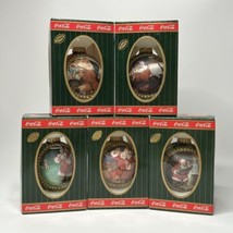 Coca Cola 1995 Trim A Tree Santa Ball Ornament Circa ‘51 ‘60 &#39;61 ‘62 ‘63 Box - £27.37 GBP
