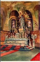 Canada Quebec Montreal St. Joseph&#39;s Shrine Church Main Altar Antique Postcard - £5.85 GBP