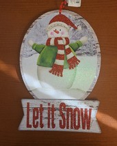 Christmas Wall Decoration Let It Snow 16 X 8 Ships In 24 Hours - $5.00