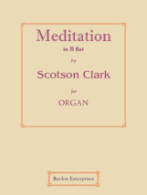 Meditation in B flat by Rev Scotson Clark - £10.38 GBP