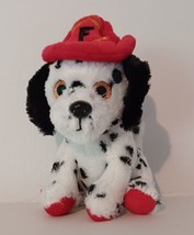 MVP 2017 Dalmatian Rescue Fireman 6&quot; Spotted Sparkly Eyed Puppy Plush - $9.90