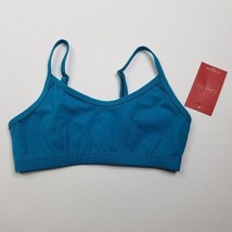 New Capezio Girls Camisole Bra Size Medium Blue Dance Gymnastics - $14.84