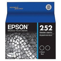Epson 252 2pk Ink Cartridges - Black (T252120-D2) - £32.24 GBP