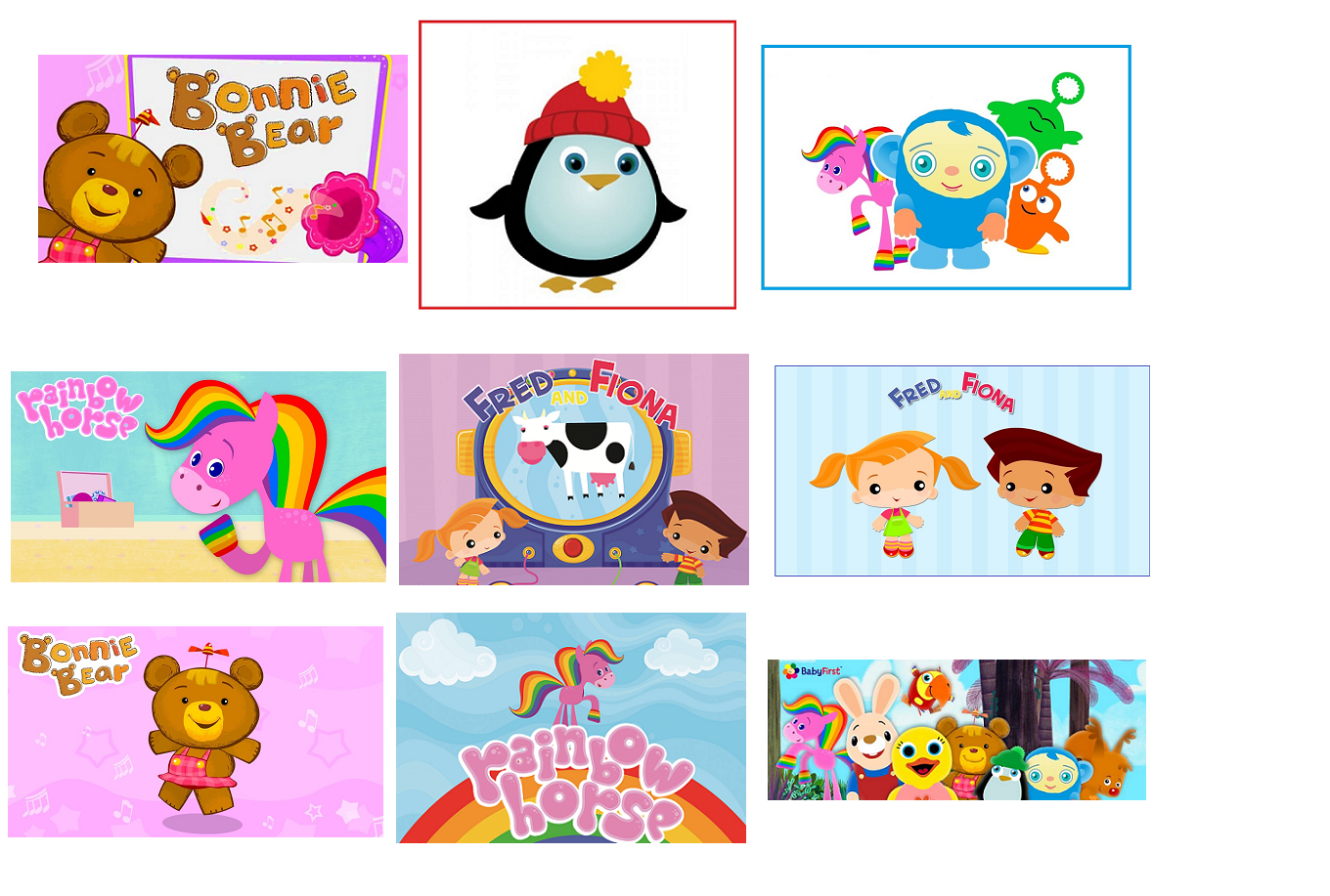 9 Babys First Tv Peekaboo inspired Stickers, Party, Favors, Labels, Birthday