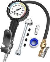 Tire Inflator With Pressure Gauge And Longer Hose - Most Accurate, Heavy... - $39.99