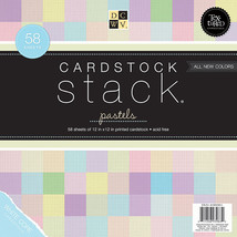 American Craft Die Cuts With A View - Pastels Cardstock Stack - 12 x 12 - £28.41 GBP