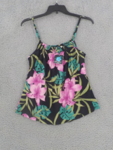 Hibiscus Collection Womens Top Sz M Polynesian Flower Spaghetti Strap Floral Nwt - £11.80 GBP