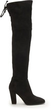 Vince Camuto Sz 6/36.5 Tapley OTK Boots Black Over-The-Knee Micro Suede ... - $39.59